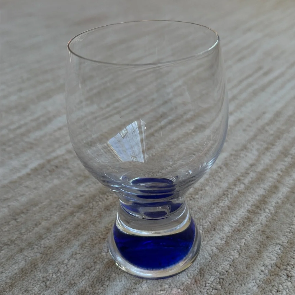 Vintage Set of 4 Colony Calypso Multi Color Drinking Glasses Cocktail Tumblers